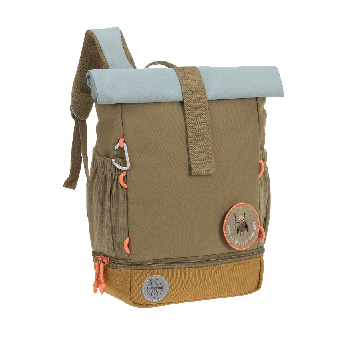 Kindergartenrucksack Rolltop - Nature, Oliv
