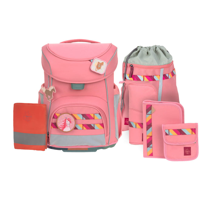 Schulranzen Set 7-teilig Slim - Unique, Pink
