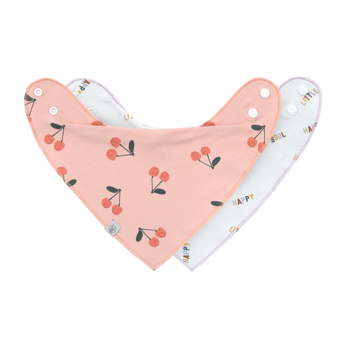 Dreieckstuch Baby (2 Stk) - Bandana, Happy Fruits Kirsche