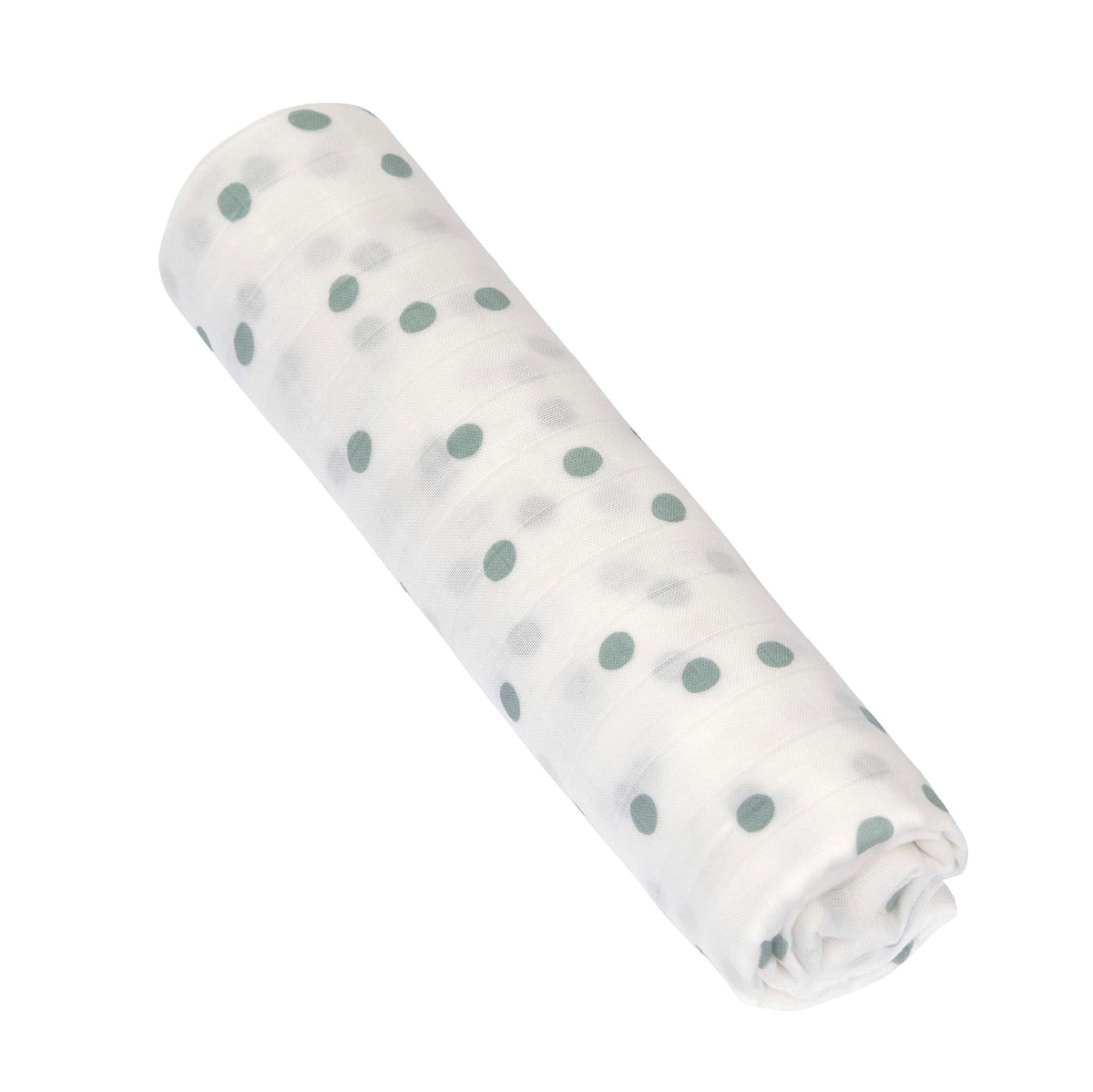 Mulltuch 120 x 120 cm - Tiny Team, Granit Grün