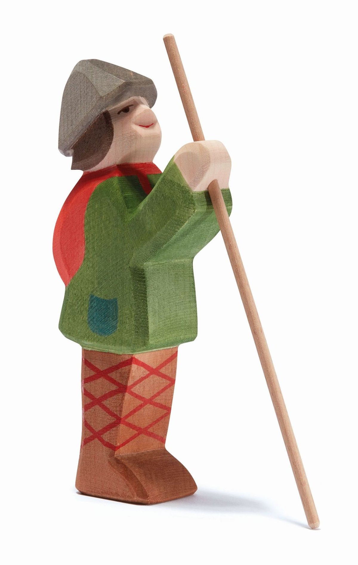 Hirte stehend mit Stab