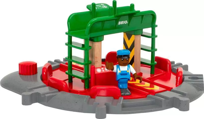 BRIO World - Lok-Drehscheibe mit Kontrollbrücke
