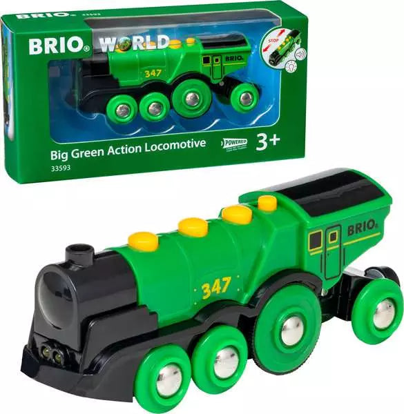 BRIO World - Grüner Gustav Batterielok