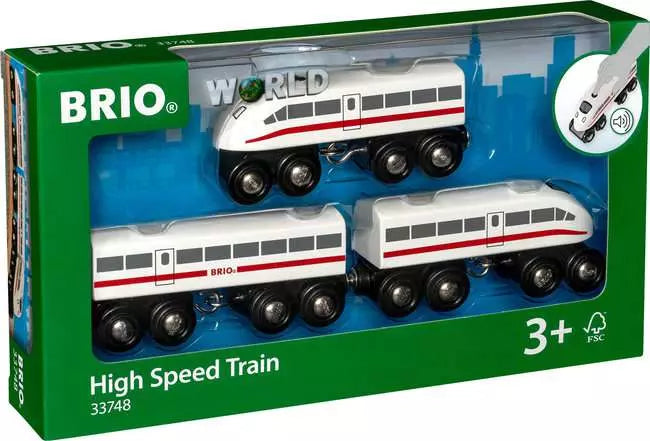 BRIO World - Schnellzug mit Sound, Holz, 3 Teile