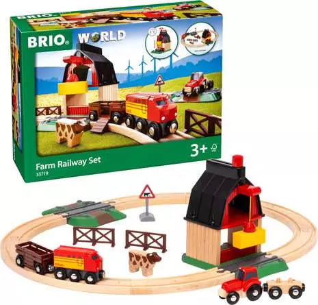 BRIO World - Großes Bahn Bauernhof-Set