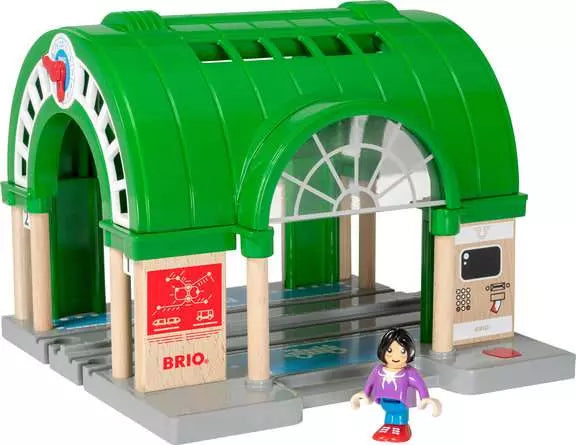BRIO World - Großer Hauptbahnhof mit Ticketautomat