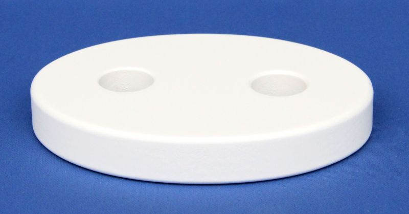 Geburtstagsoval weiß