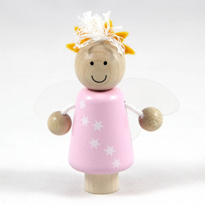 Steckfigur Engel rosa