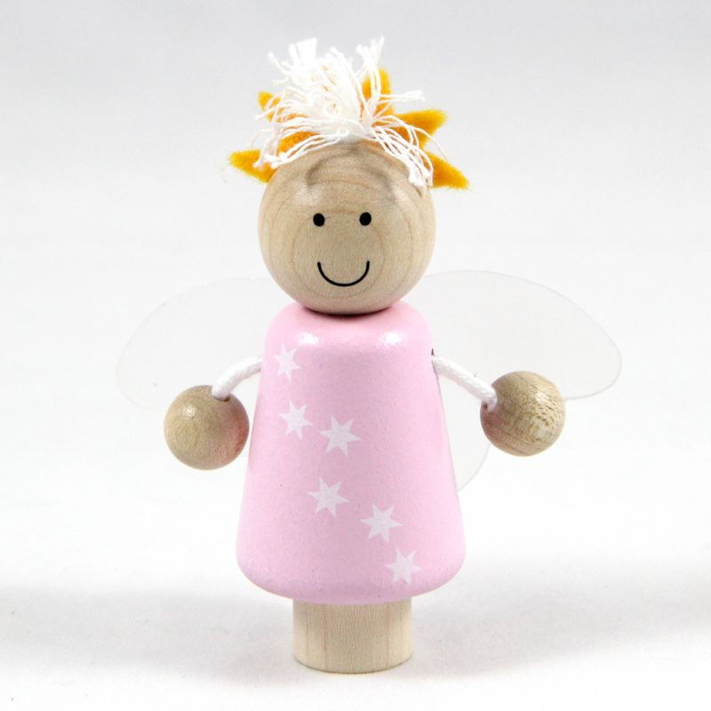 Steckfigur Engel rosa