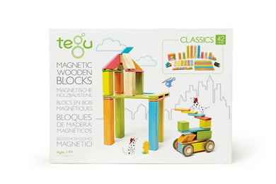 Tegu Magnetisches Holzset farbig 42 Teile